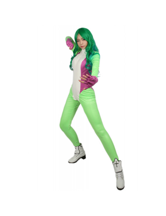 She-Hulk Light Green PU Zentail Cosplay Costume