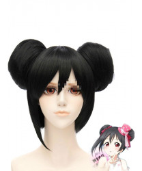 Love Live! Yazawa Niko Black Color Cosplay Party Wig