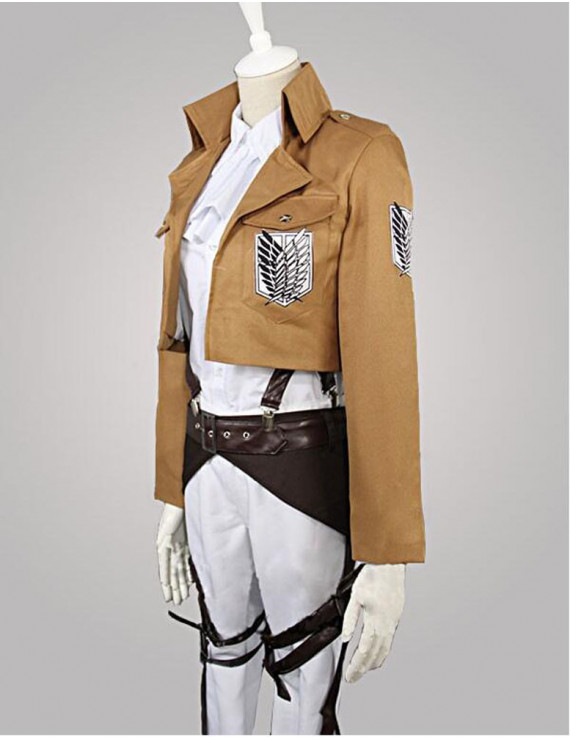 Attack on Titan Shingeki no Kyojin Levi Ackerman Scout Regiment Cosplay ...