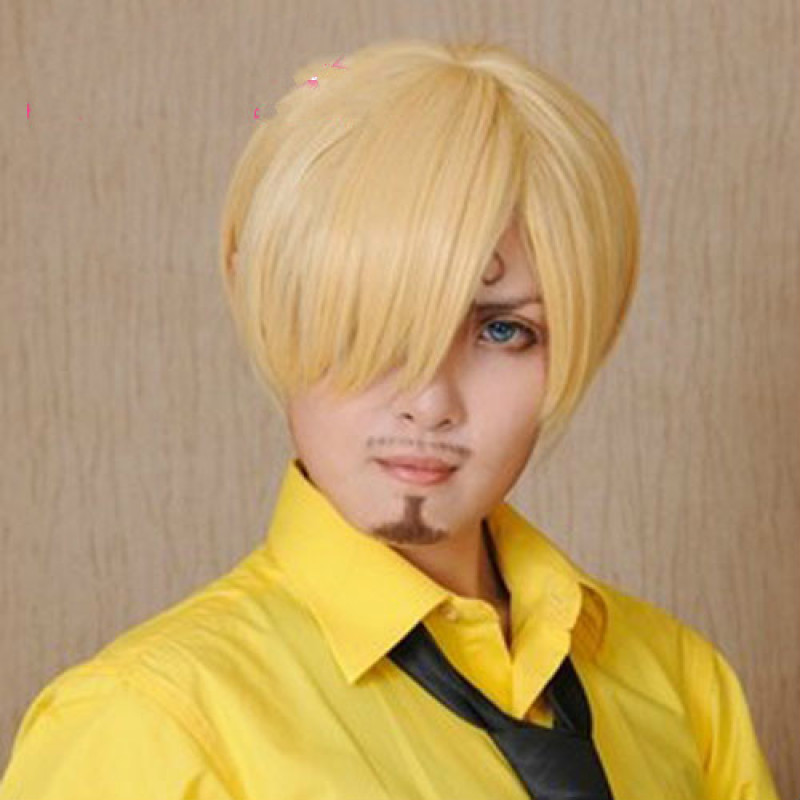 One Piece Vinsmoke Sanji Cosplay Wig ( free shipping