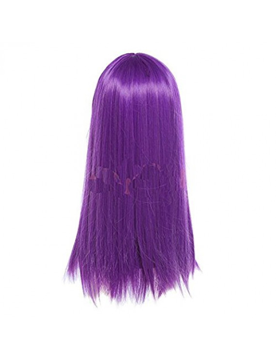 Disney Descendants 2 Mal Purple Long Staight Cosplay Wig ( free ...