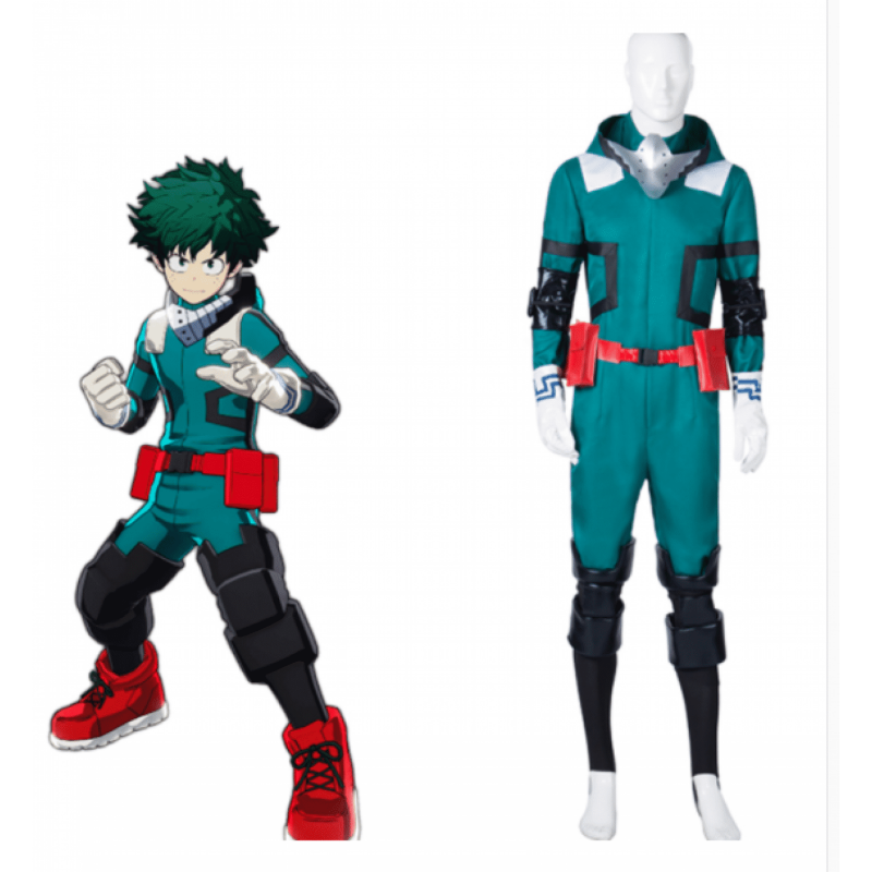 My Hero Academia Izuku Midoriya Deku Battle Suit Cosplay Costume ( free ...