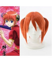 Gintama Kagura Orange Short Cosplay Wig