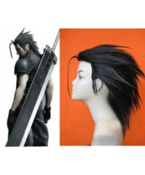 Final Fantasy VII FF7 Zack Fair Black Short Full Style Cosplay Wig