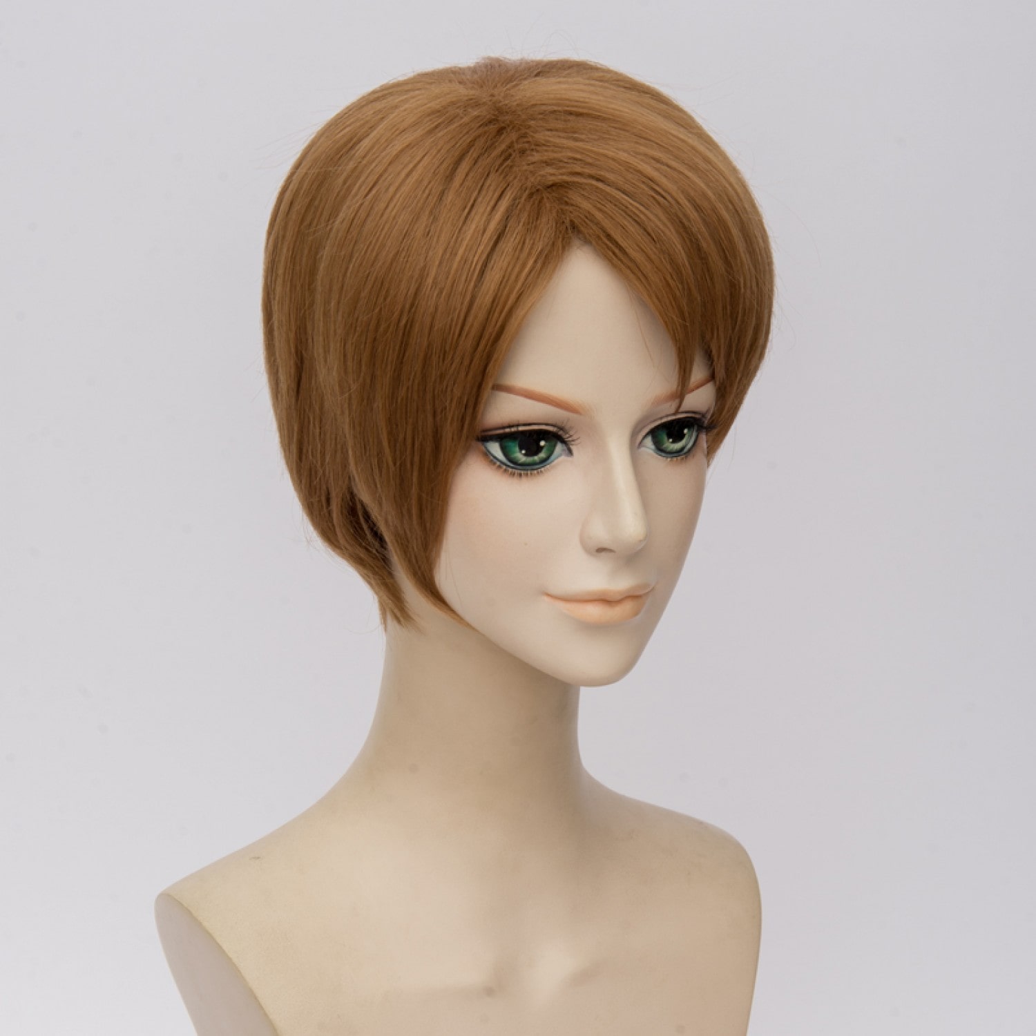 brown short cosplay wig