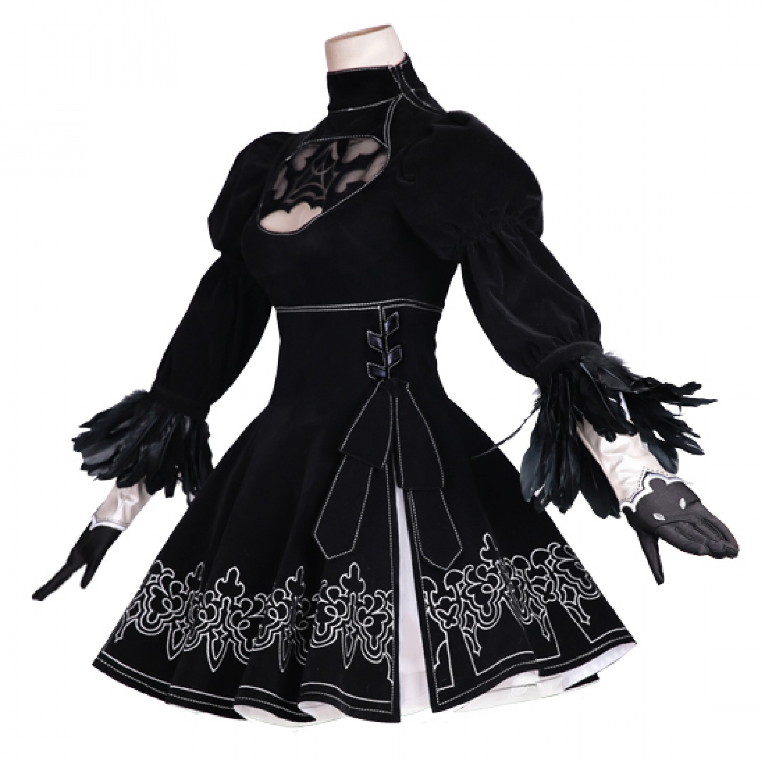 Nier Automate YoRHa No. 2 Type B Black Suit Dress Cosplay Costumes ...