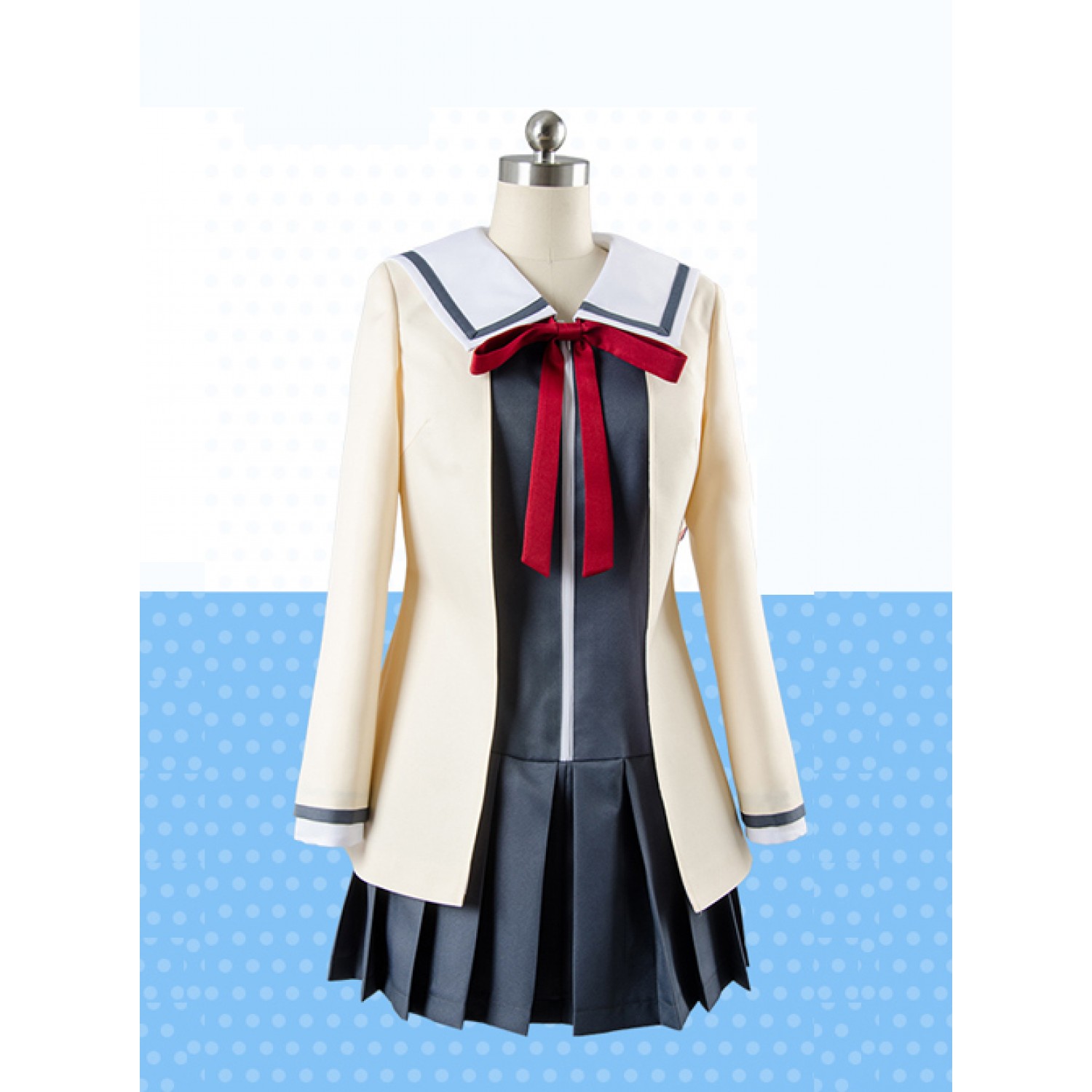 Aho Girl Hanabatake Yoshiko Student Uniform Cosplay Ciostume ( free ...