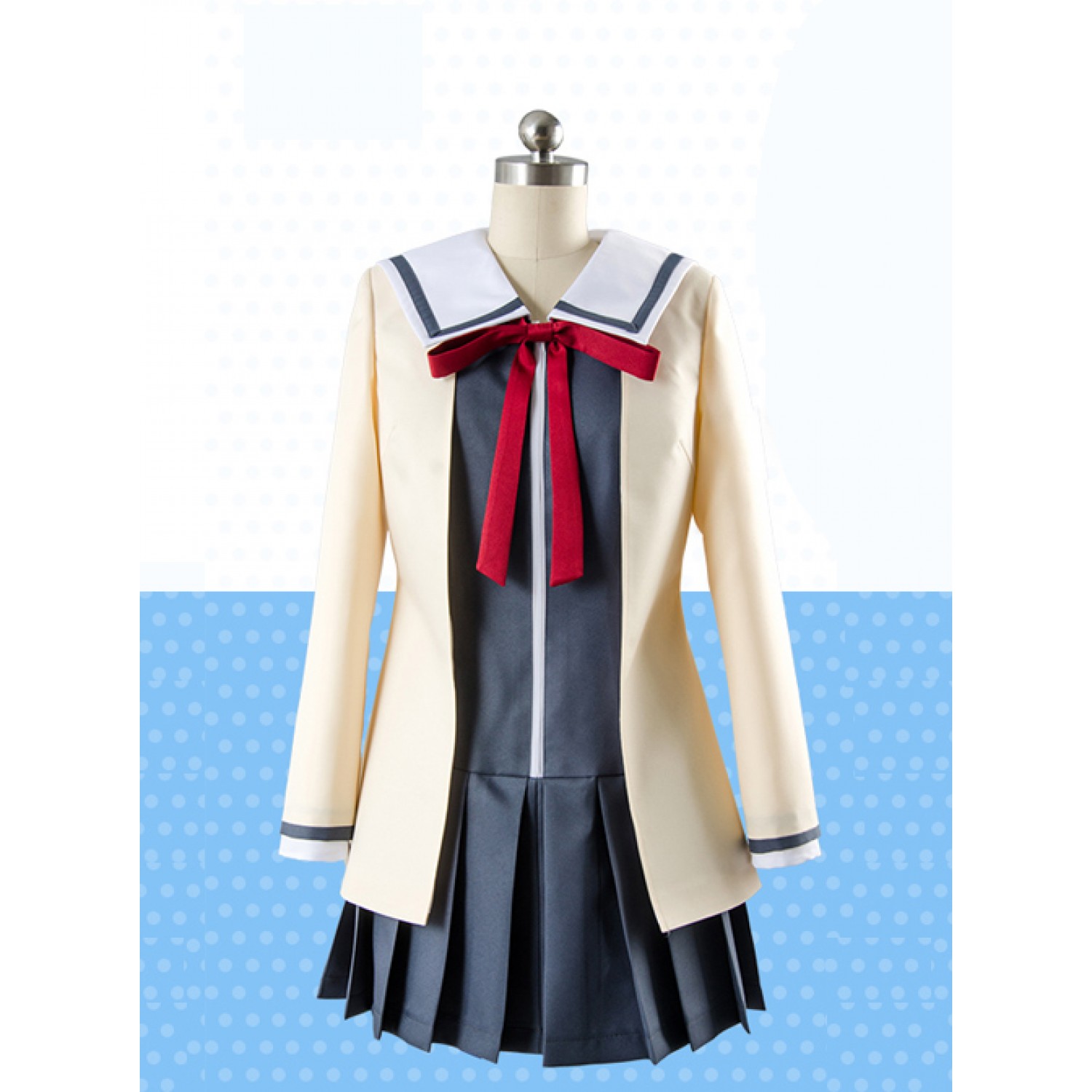 Aho Girl Hanabatake Yoshiko Student Uniform Cosplay Ciostume ( free ...