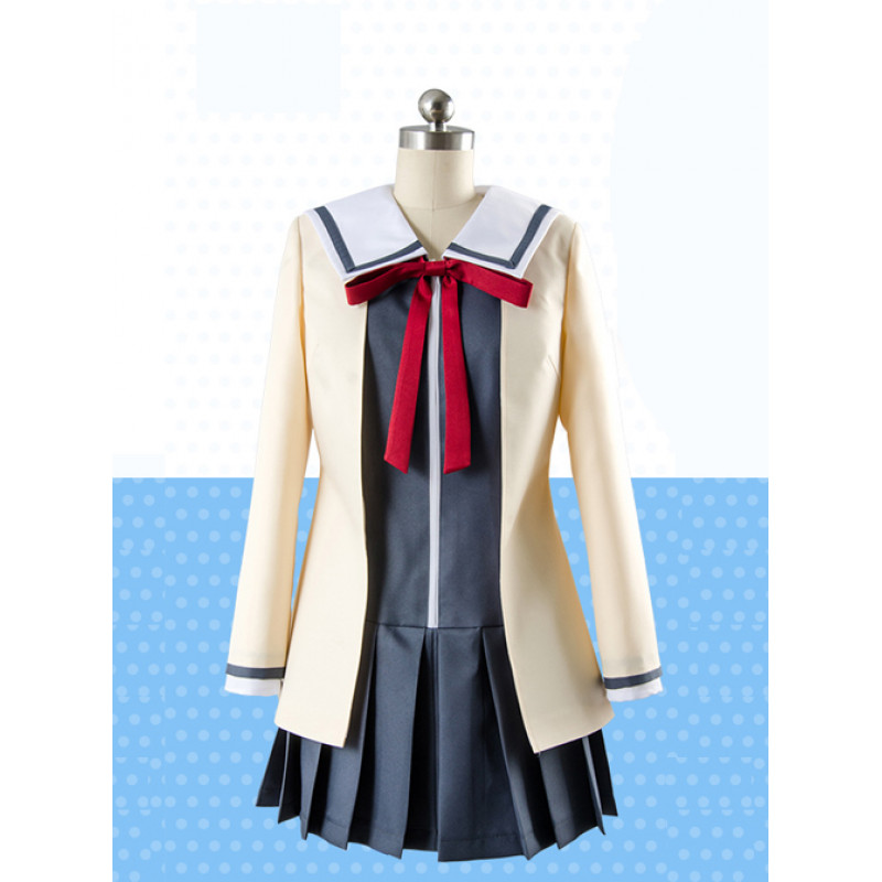 Aho Girl Hanabatake Yoshiko Student Uniform Cosplay Costume ( Free 