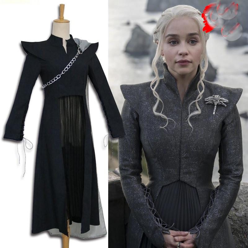 Game of Thrones 7 Daenerys Targaryen Mother of Dragons Cosplay Costumes ...