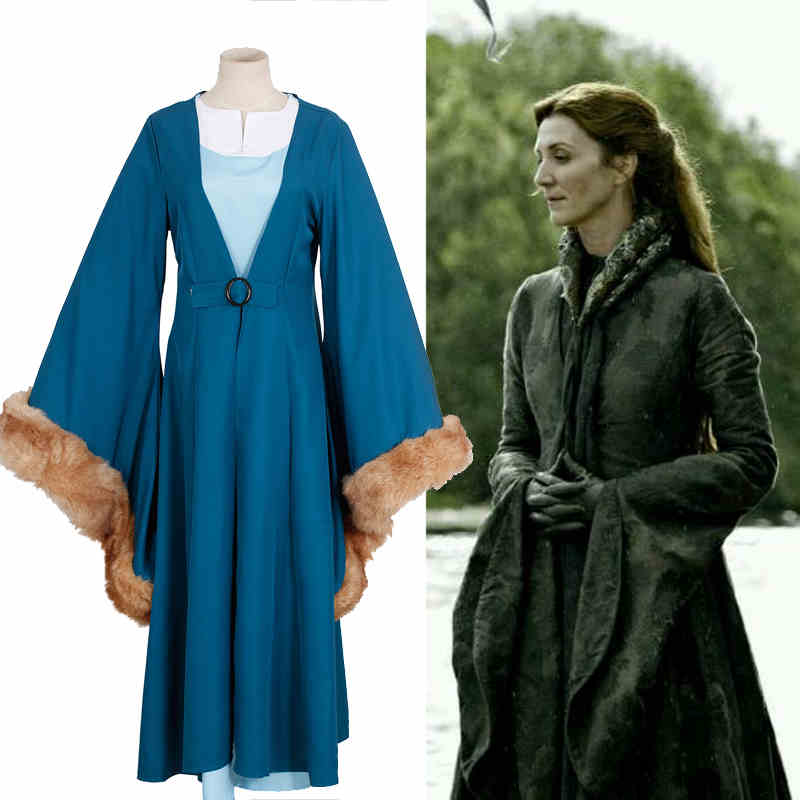 Game of Thrones Catelyn Stark Halloween Cosplay Costume ( free shipping ...