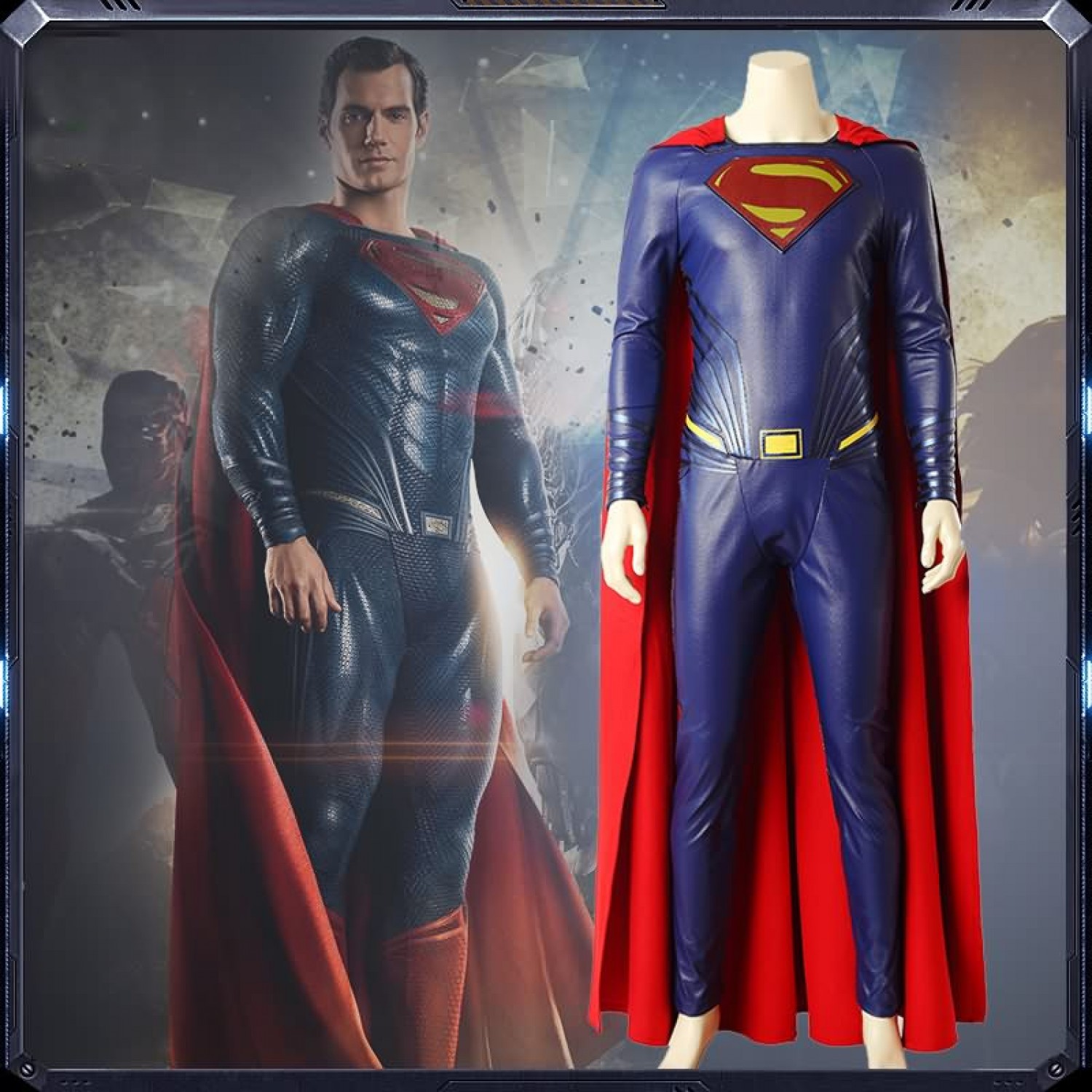 Supergirl Superman Clark Kent Cosplay Costume ( free shipping ) - $209.99