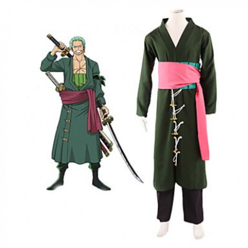 One Piece Roronoa Zoro Japan Anime Cosplay Costume ( free shipping ...