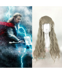 Marvel's The Avengers Thor Gray Long Curly Cosplay Wig