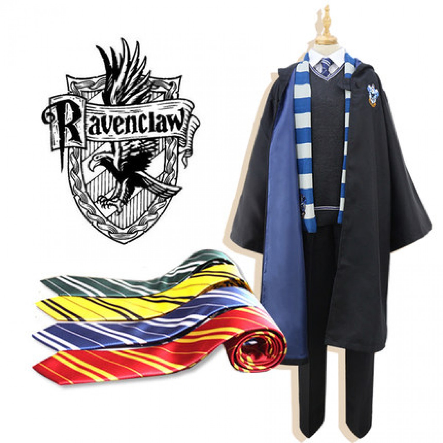 Harry Potter Ravenclaw Rowena Ravenclaw Cosplay Costume Free Shipping Free Shipping 7999 0615