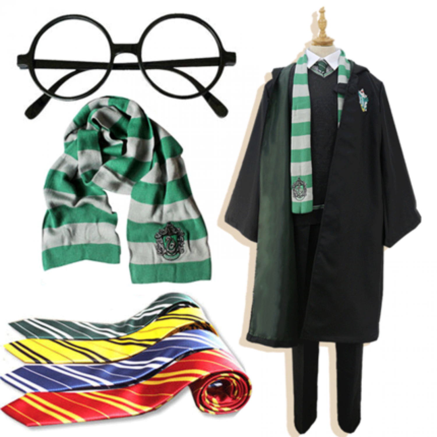 Harry Potter Slytherin Cosplay Costume ( Free Shipping ) ( Free ...