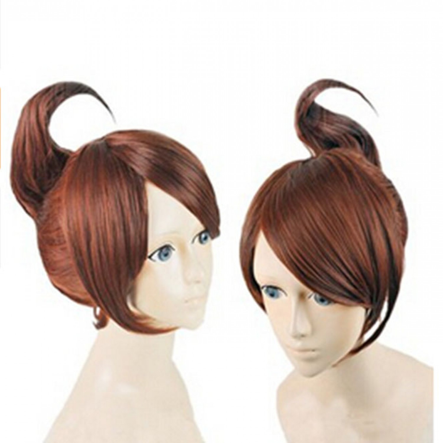 Danganronpa Trigger Happy Havoc Aoi Asahina Brown Cosplay Hair Wig Free Shipping 19 99