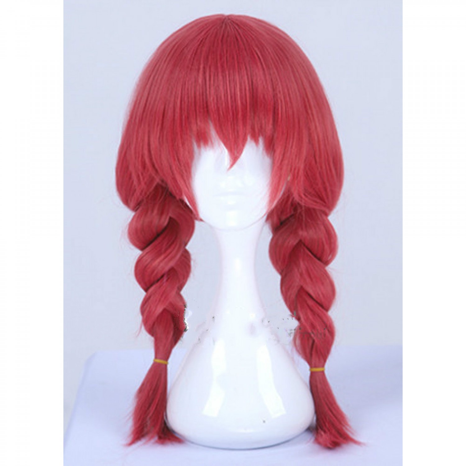 red cosplay wig