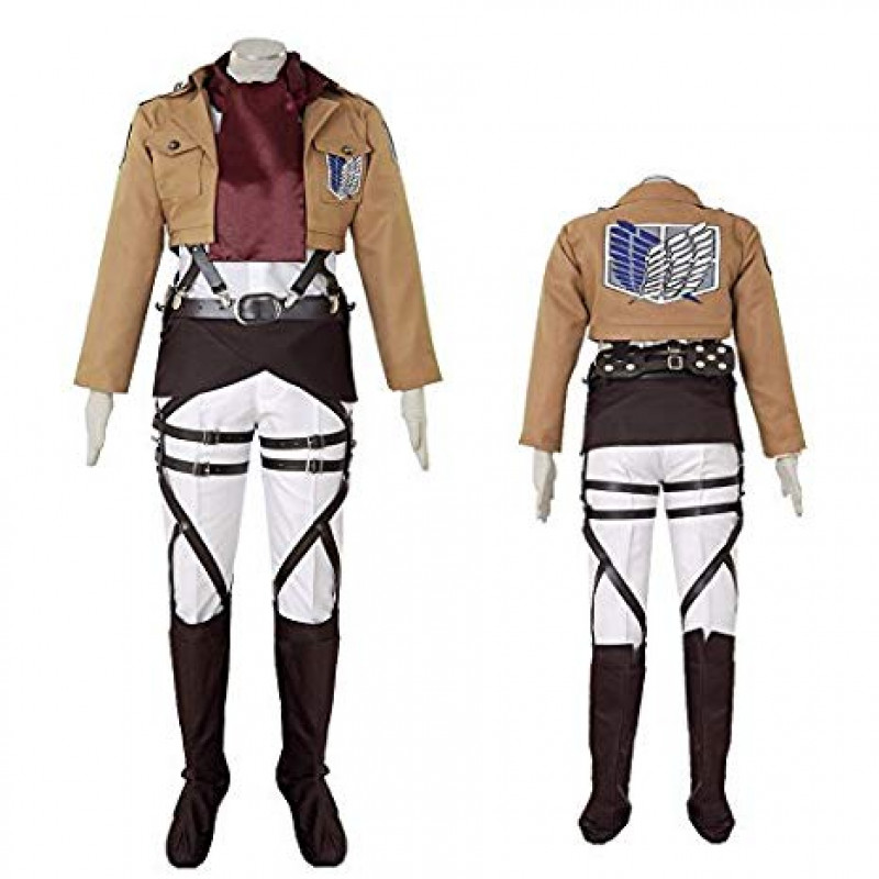 Attack on Titan Mikasa Ackerman Survey Corps Cosplay Costume ( free ...