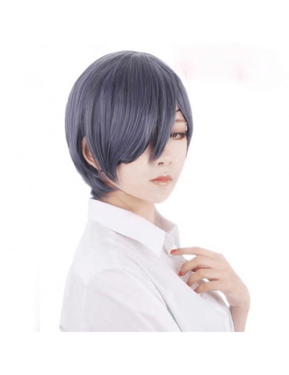 Black Butler Ciel Phantomhive Mixed Color Synthetic Hair Cosplay Wig ...