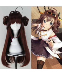 Kantai Collection Kongo Heat Resistant Fiber Long Cosplay Wig 70 Cm