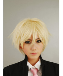 Hetalia England Arthur Kirkland Heat Resistant Fiber Golden Anime Cosplay Wig