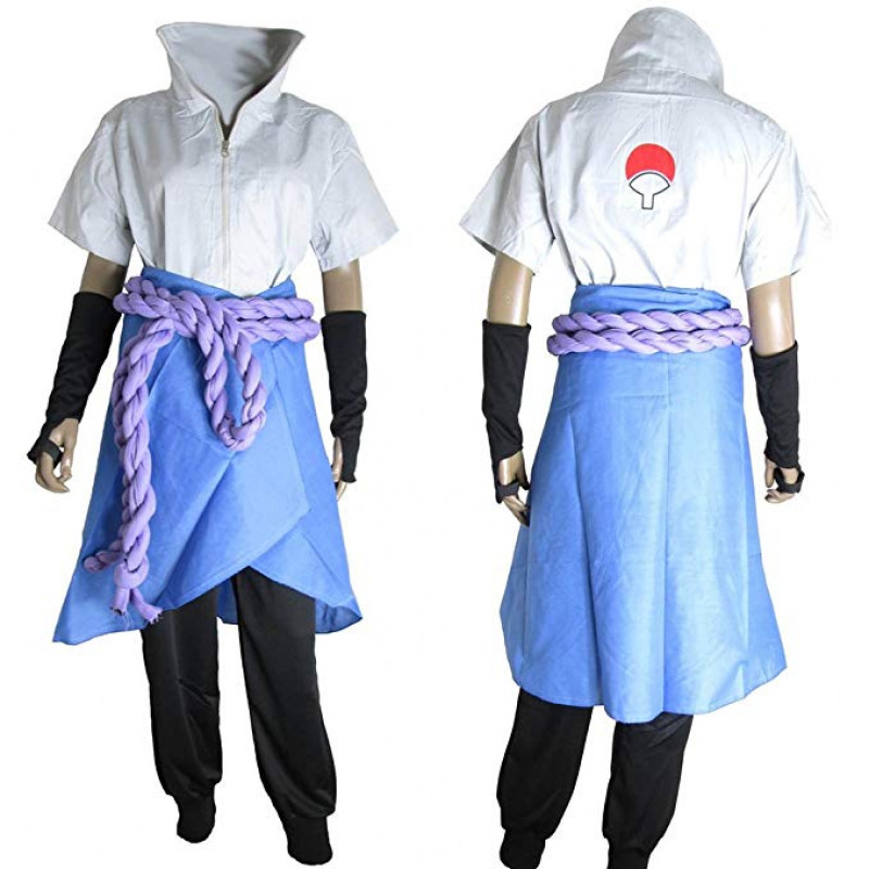 Naruto Sasuke Uchiha Anime Cosplay Costumes Sleeve Length Men's Cosplay ...