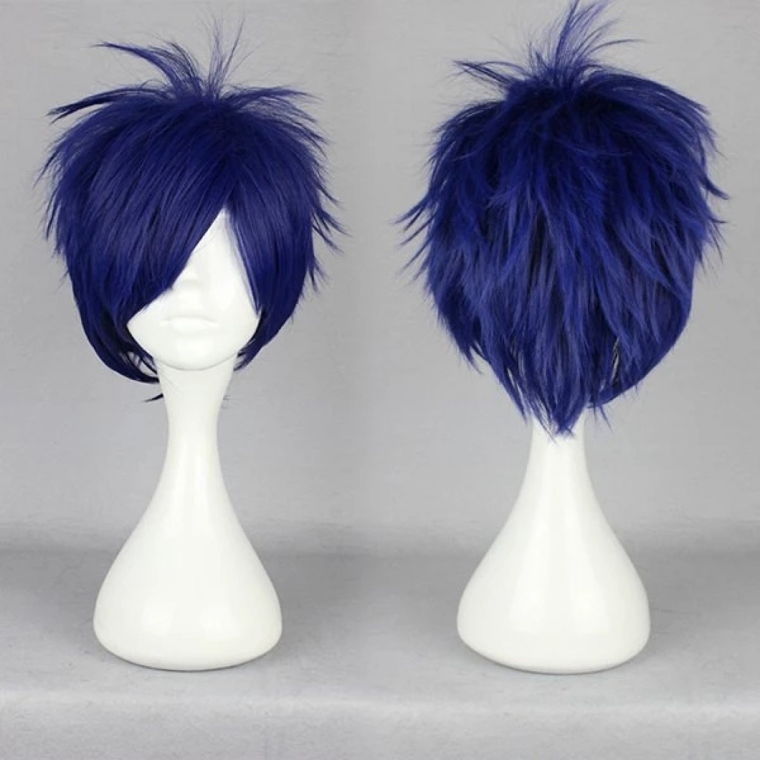 Free Ryugazaki Rei Blue Short Anime Cosplay Wig ( Free Shipping ) - $19.99