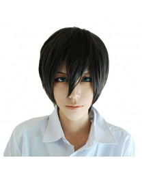 Free Nanase Haruka Black Short Anime Cosplay Wig