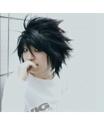 Death Note L Black Anime Cosplay Wig