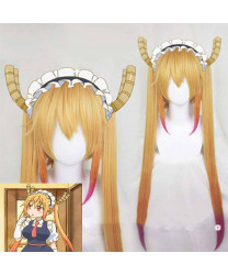 Miss Kobayashi s Dragon Maid Tohru Cosplay Wig + Two Ponytail