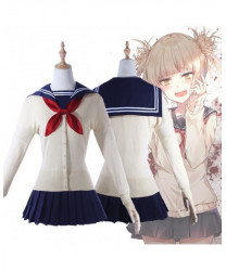 My Hero Academia Toga Himiko Sailor Suit Cosplay Costume Dress JK Uniform Sweater