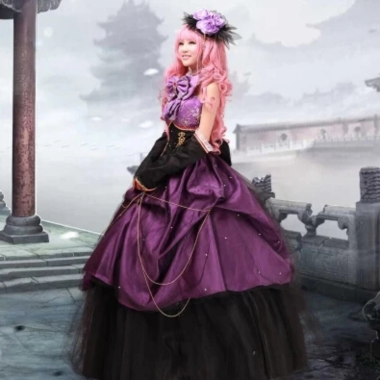 Vocaloid Luka Gothic Lolita Dress Cosplay Costume ( free shipping ...