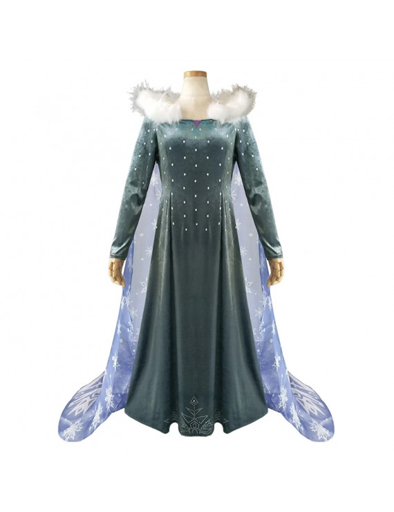 Frozen II Queen Elsa Cosplay Dress Costume