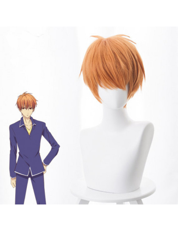 Fruits Basket Kyo Soma Orange Short Anime Cosplay Hair Wig