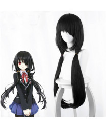 Date A Live Tokisaki Kurumi Nightmare Black Two Ponytail Cosplay Wig