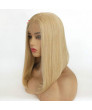 Mixed Gold Short Bob Lace Front Heat Resistant fiber Synthetic Hair Wig