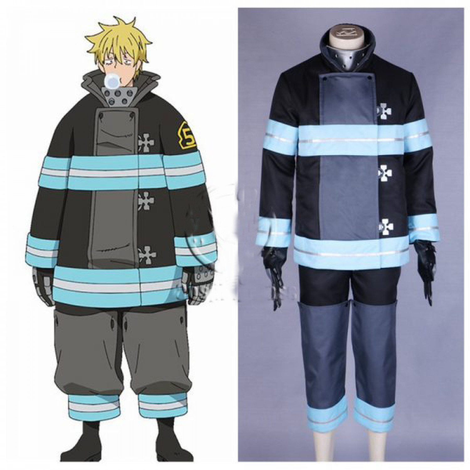 Fire Force Tooru Kishiri Anime Cosplay Costumes Free Shipping 5473