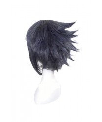 Final Fantasy Noctis Black Mixed Grey and Blue Short Role Cosplay Wig