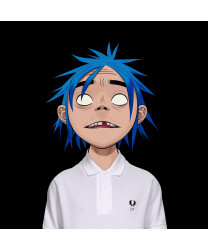 Gorillaz 2-D 2 D Blue Short Cosplay Wig