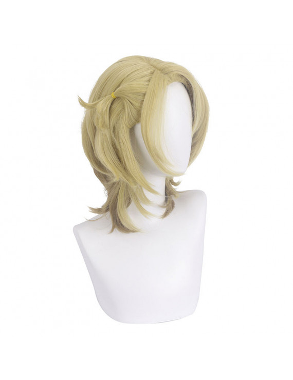 Vtuber Nijisanji Luca Golden Short Cosplay Wigs ( free shipping ) - $19.99