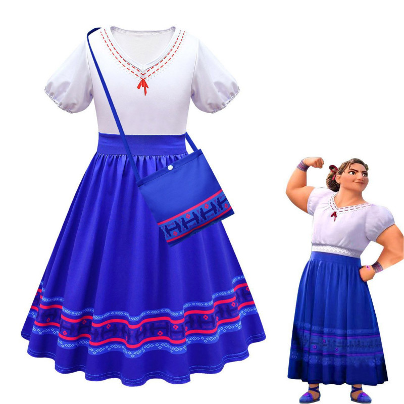 Encanto Luisa Dress Disney Cosplay Costumes for Kid Children ( free ...