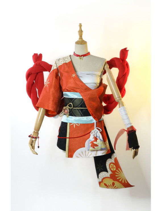 Genshin Impact Yoimiya Cosplay Costume