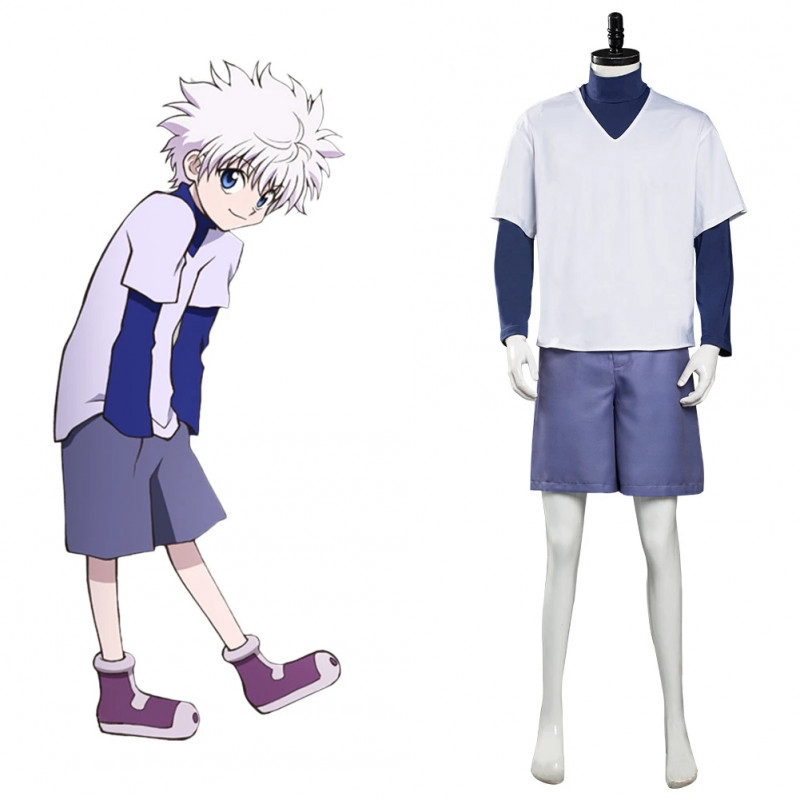 Hunter X Hunter Killua Zoldyck Cosplay Costume ( free shipping )