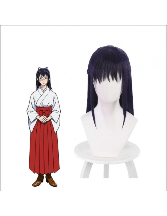 Jujutsu Kaisen Iori Utahime Dark Purple Anime Style Cosplay Wig